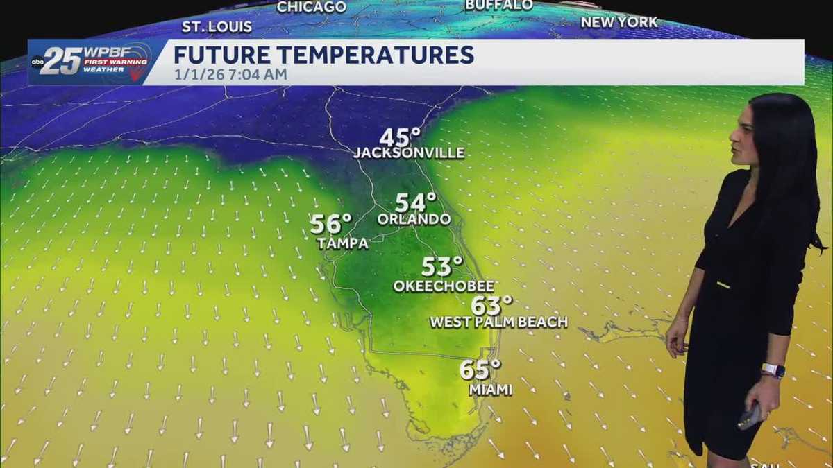 Cold air moves in end of the year