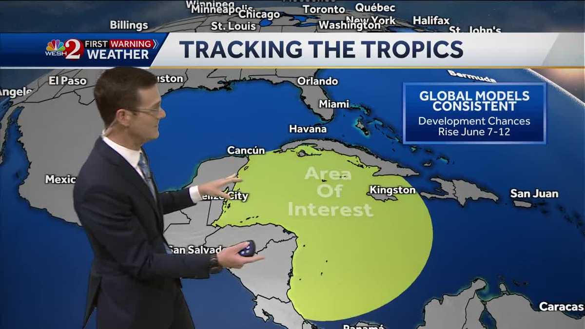 Tropical development possible in Caribbean in June, models show