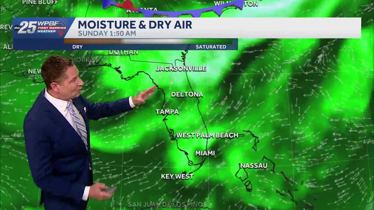 Some heavy rainfall is possible this weekend in South Florida