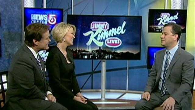 Jimmy Kimmel visits WCVB