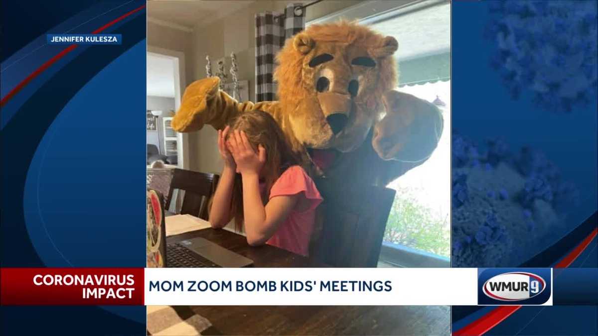 New Hampshire mom shares photos of her Zoom-bombing kids