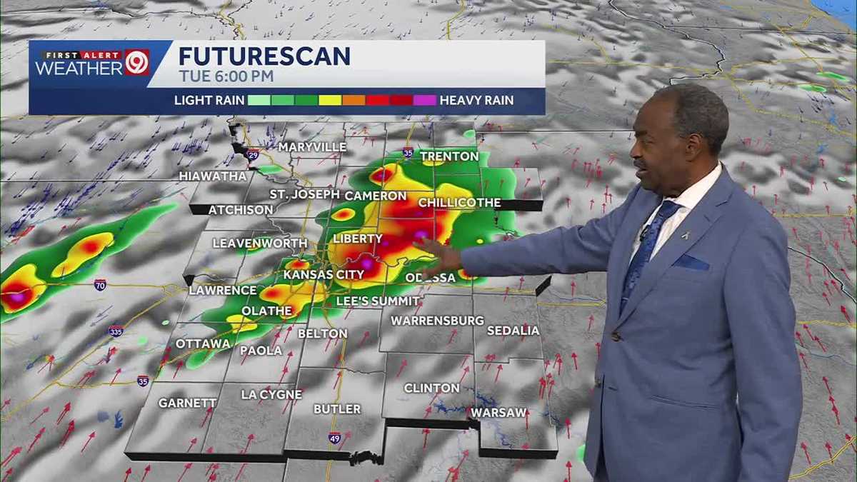 First Alert Weather Alert Day: Strong storms, heavy rain headed to Kansas City