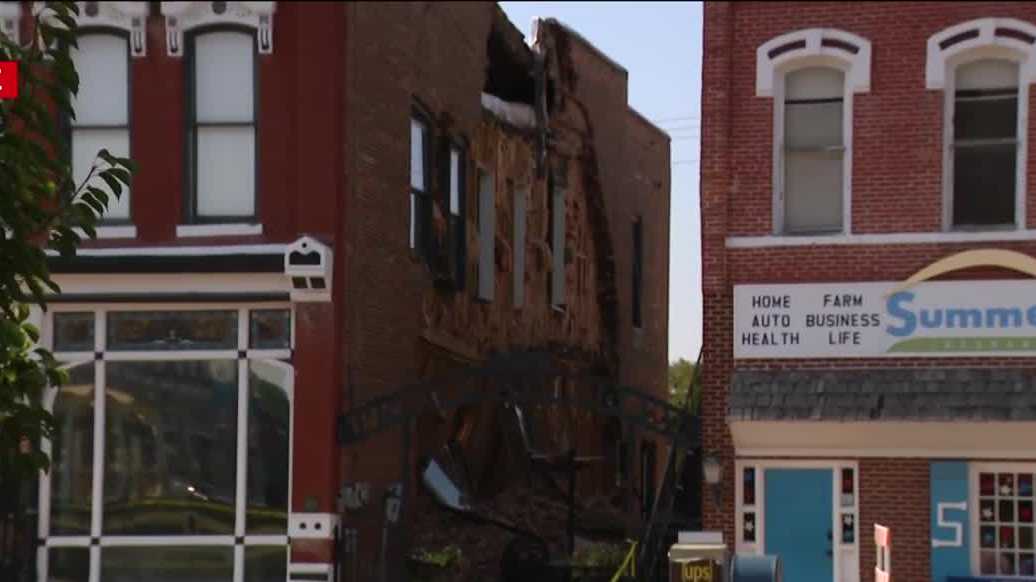 No injuries after partial collapse of historic Albia building