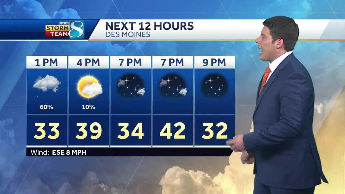 Videocast: Snow clears out this afternoon