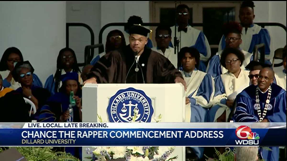 Chance the Rapper delivers Dillard University commencement address