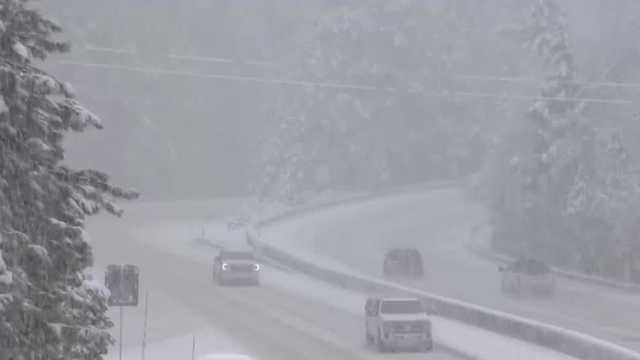Hazardous driving conditions as spring snowstorm hits the Sierra - Vimarsana News