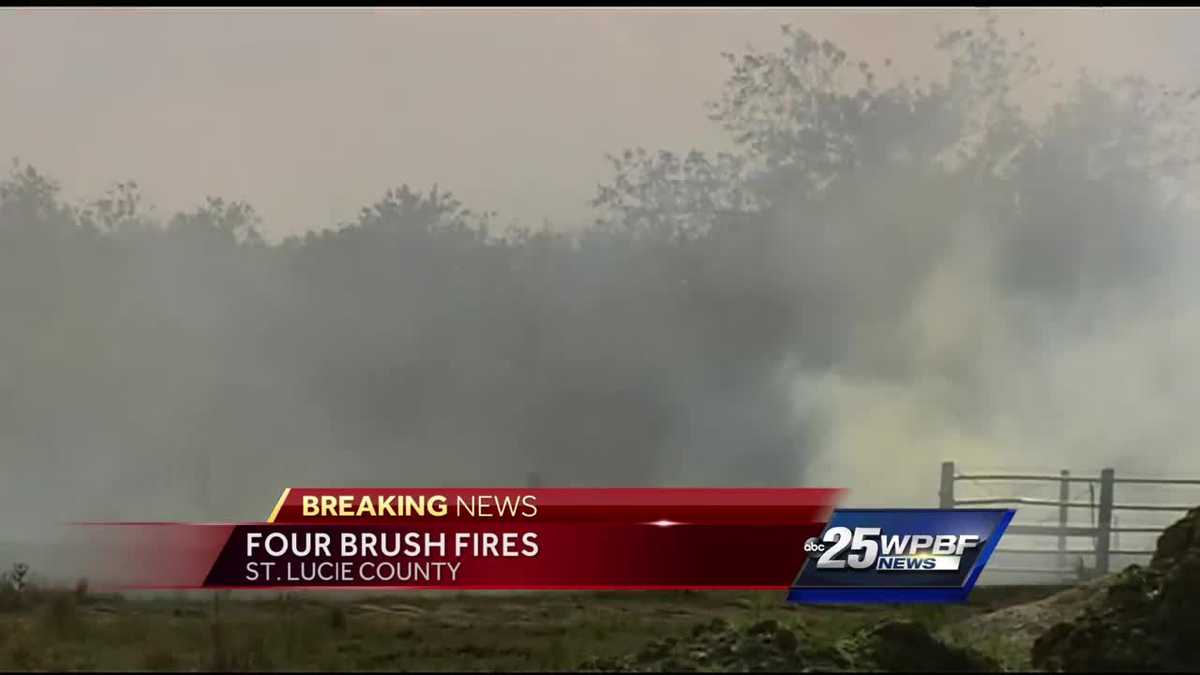 Crews battle fires in St. Lucie County