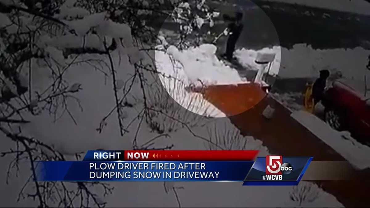 Plow driver fired after rude behavior caught on camera