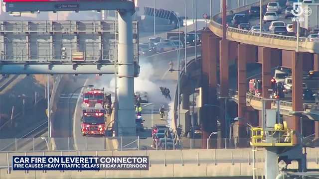 Car fire shuts down Leverett Connector resulting in heavy traffic delays - Vimarsana News