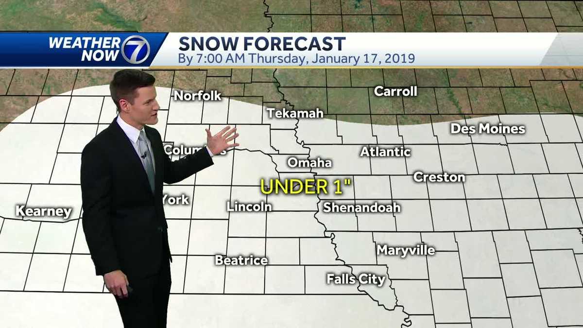 Light snow and mix possible Wednesday evening