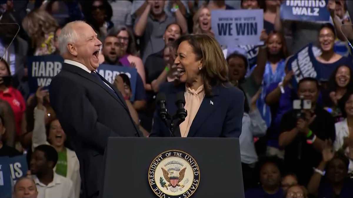 Harris, Walz make their joint debut as 2024 Democratic ticket