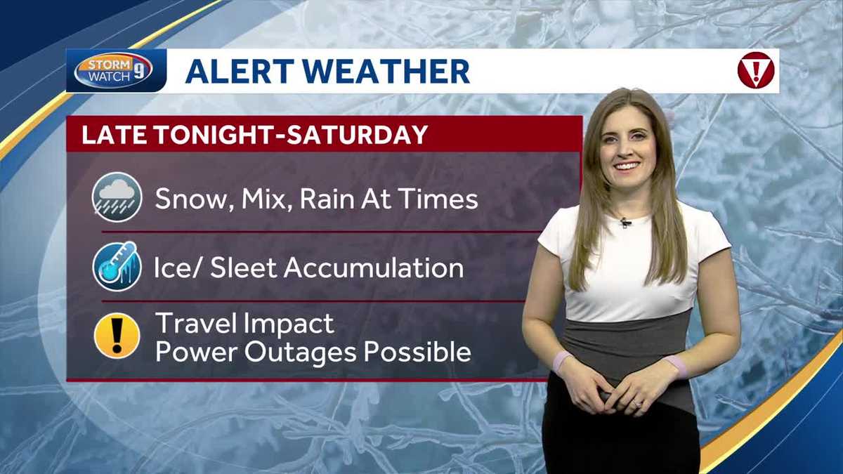 NH forecast video: Slick roads possible during snow, wintry mix