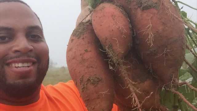 Video: Former Baltimore Raven Jason Brown takes to farm to feed needy