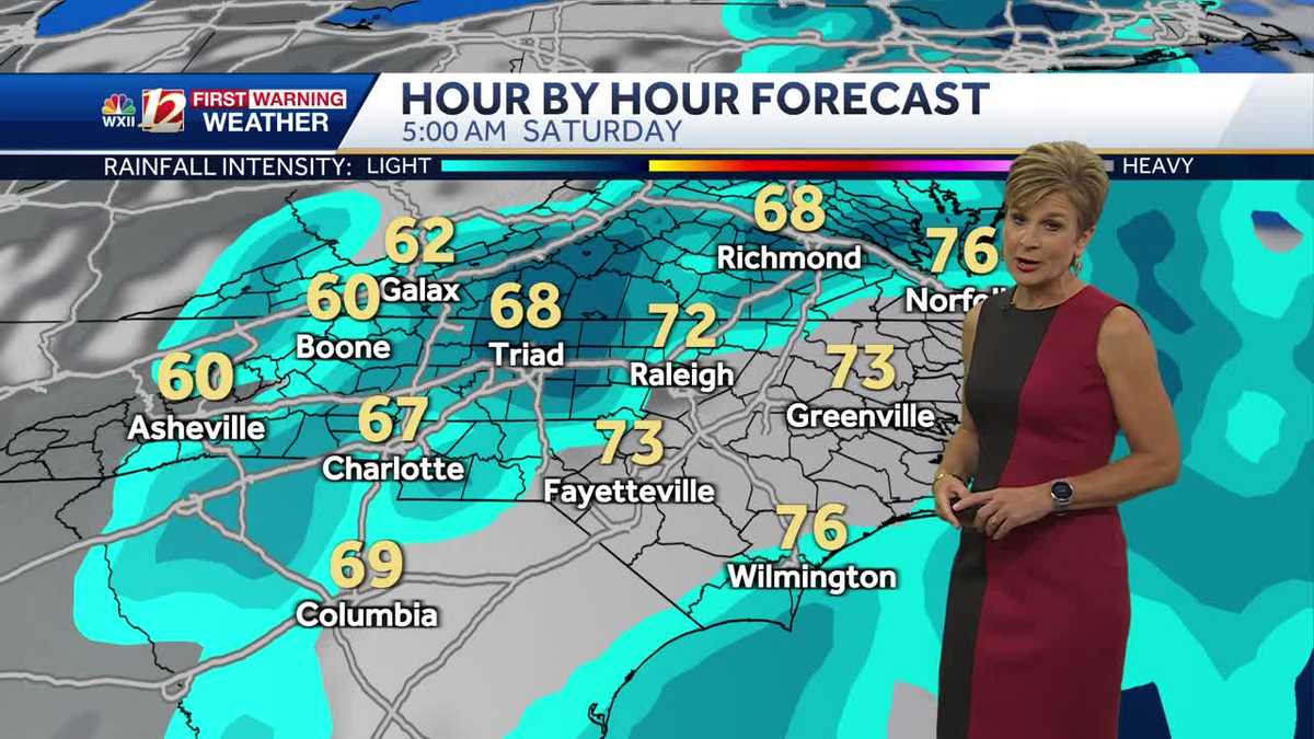 WATCH: Shower chances increase for the weekend