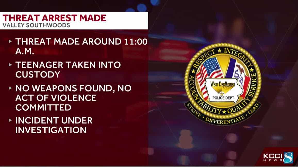 Student detained after threat at West Des Moines school