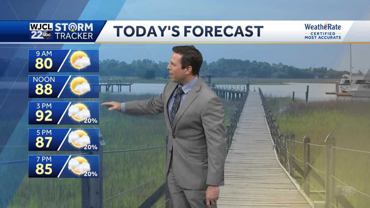 A few showers or thunderstorms today and tracking the tropics - WJCL