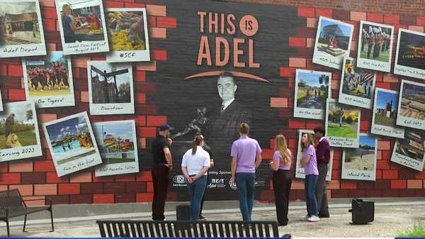 interactive mural in adel encourages viewers to virtually become a part of the art