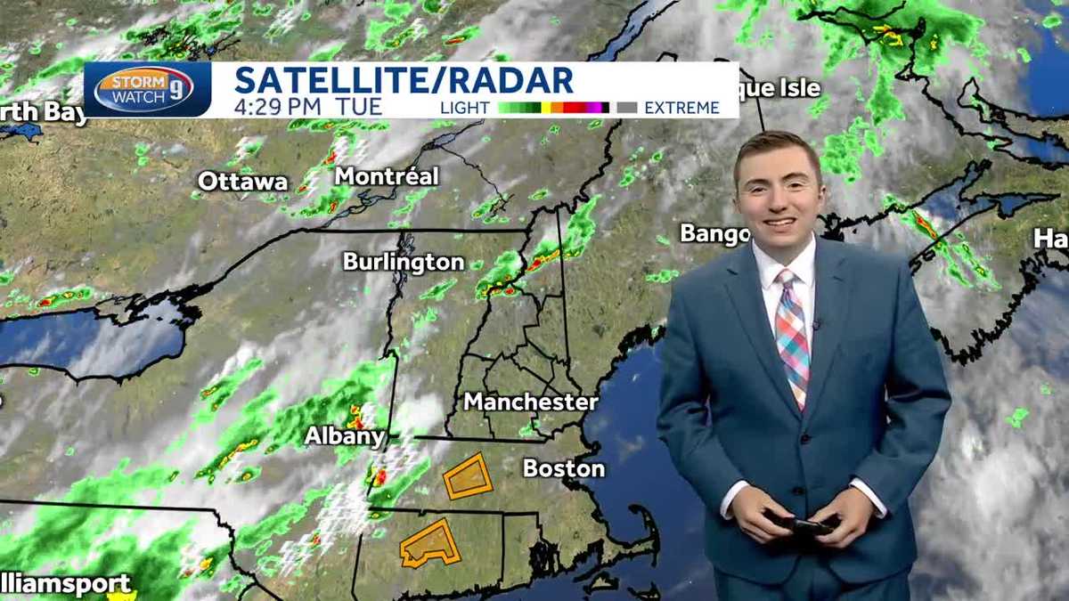 Video: Severe weather mostly passing to south