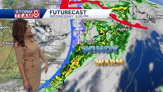 Video: Waves of showers expected Wednesday