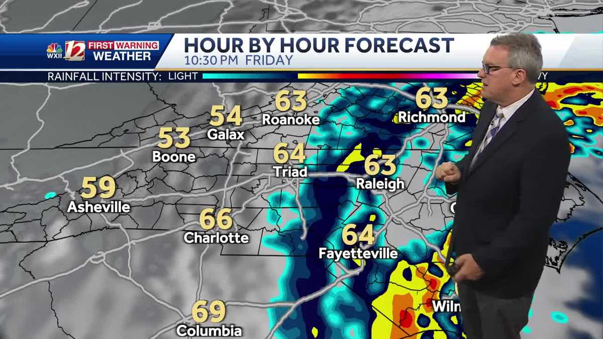 WATCH: Gusty showers move in late as storm approaches the coast