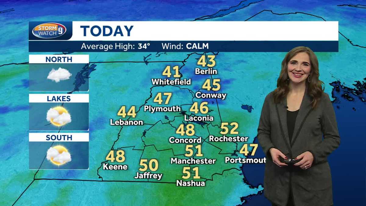 NH forecast video: Warmer-than-normal weather continues