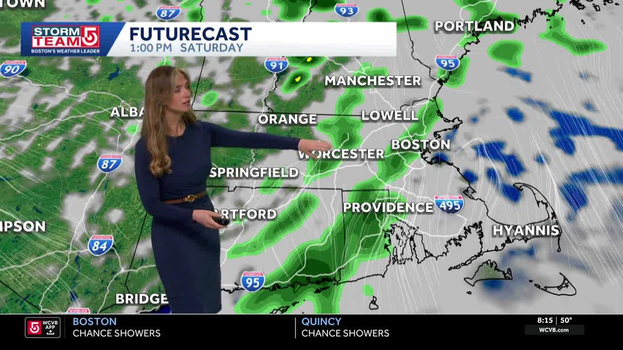 Video: Weekend showers, warmer midweek surge