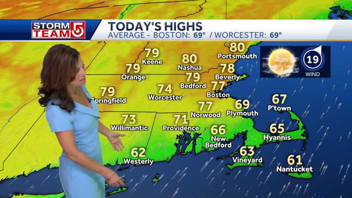 Video: Mild day with temps in 70s