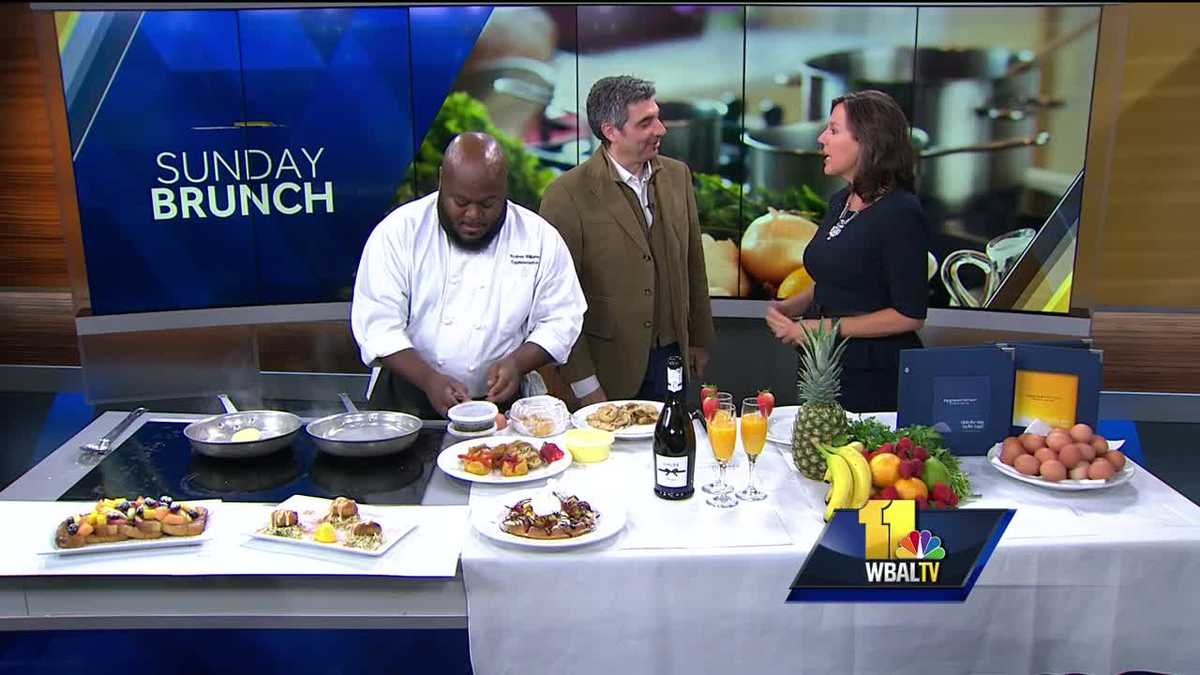 Sunday Brunch Eggspectation's Eggs Benedict