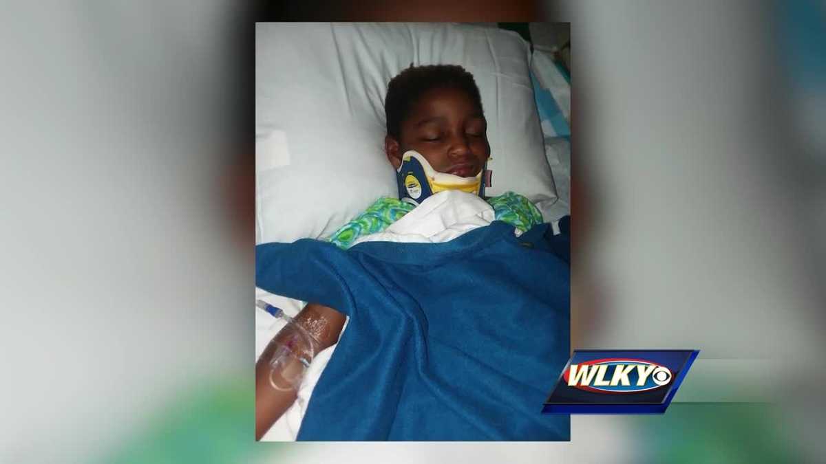 Child recovering after being hit by truck while playing at park