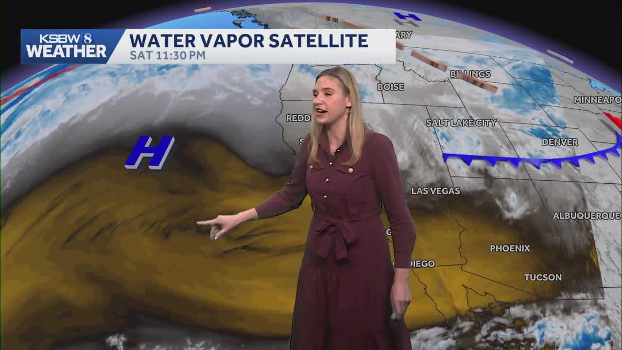 High temperatures around Central Coast