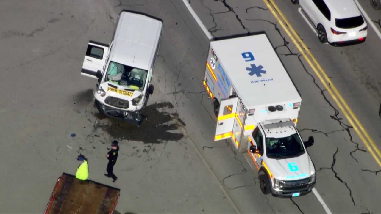 wtae.com - Raquel Ciampi - Dispatchers: 1 taken to hospital after crash involving school van in Allegheny County