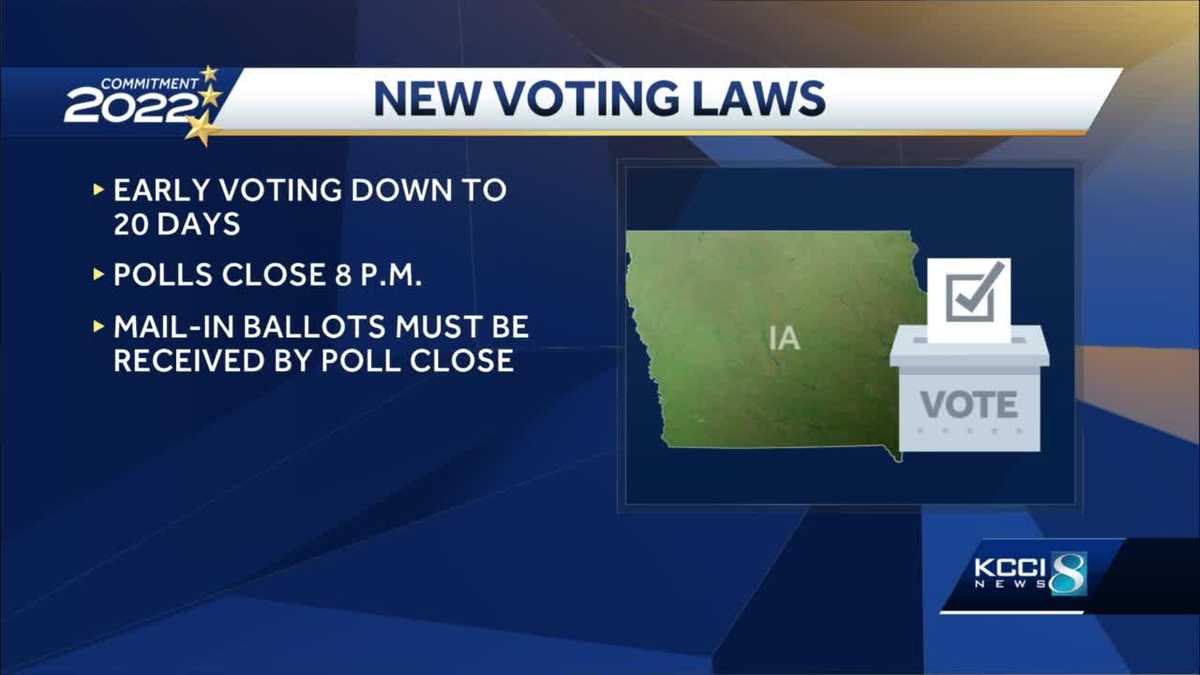 New voting laws in Iowa for June 7 Primary