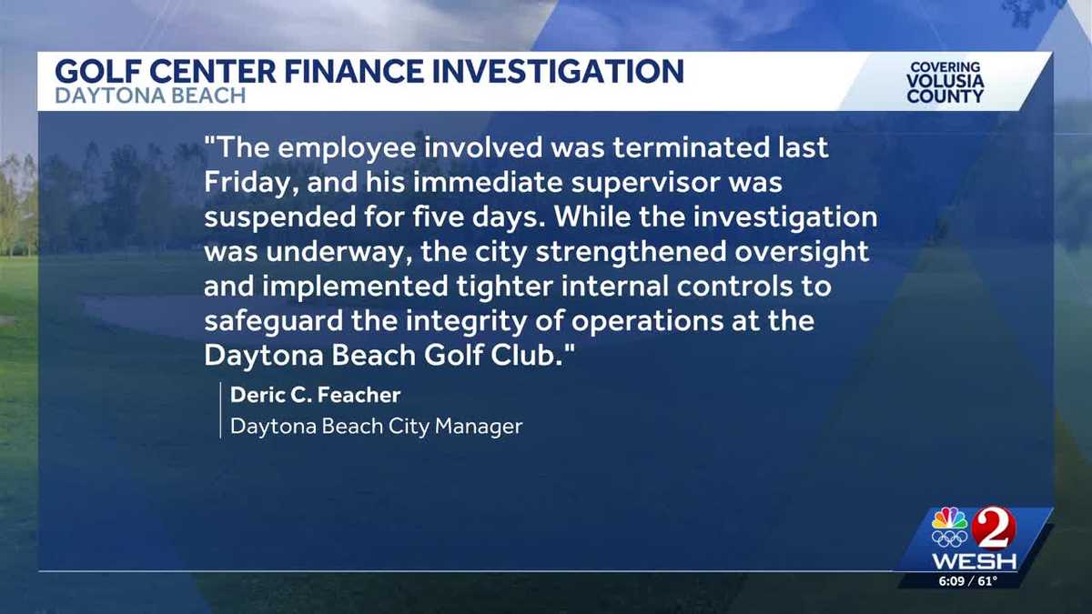 Employee fired after financial investigation into Daytona Beach Golf Club