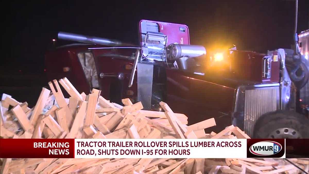 I-95 in Portsmouth reopens after tractor trailer crash