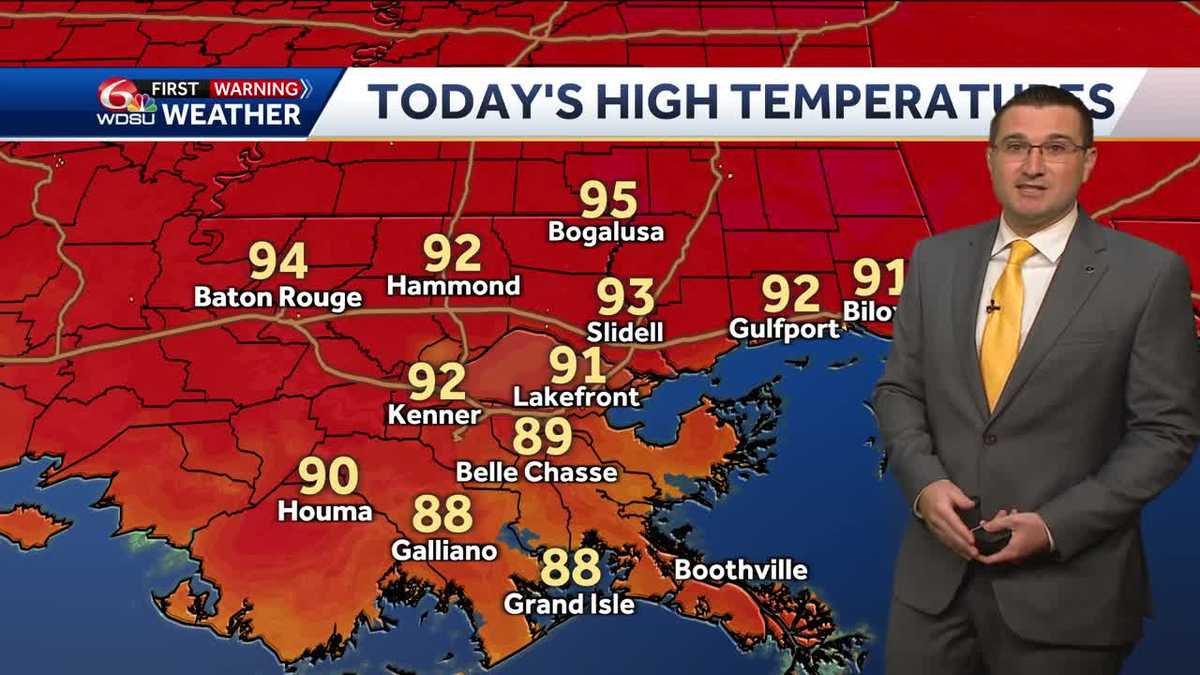 Staying hot and dry through early next week