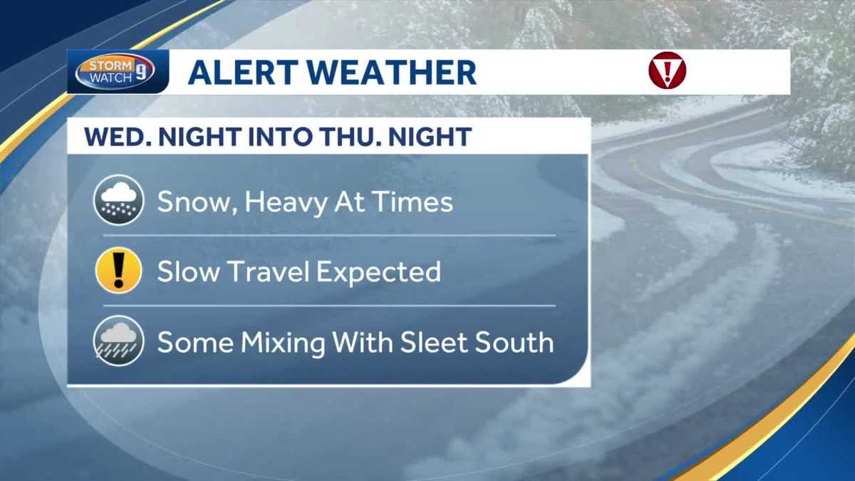 New Hampshire snowstorm impacts Heavy snow, some sleet