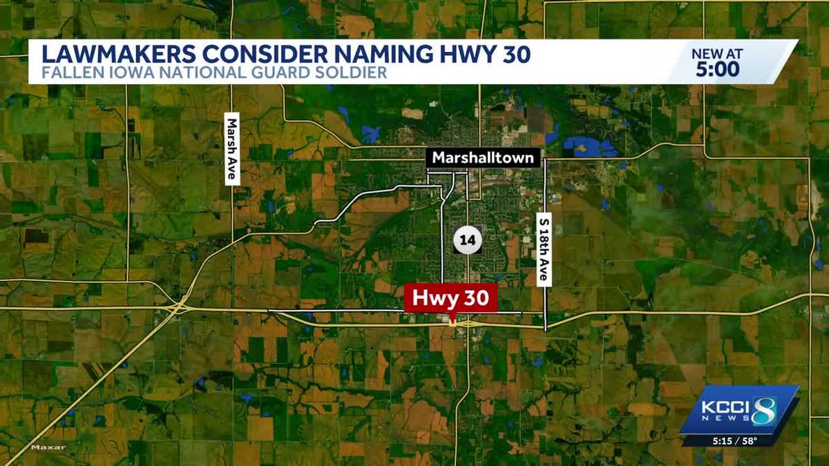 Iowa lawmakers propose naming Highway 30 in Marshalltown after fallen soldier
