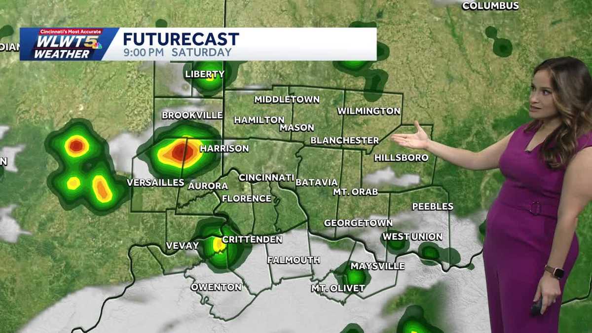 Storm chances for Greater Cincinnati this evening
