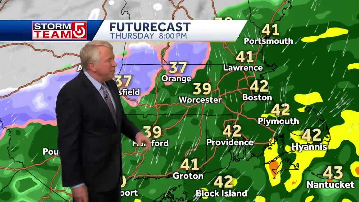 Video: Steady rain could end as snow