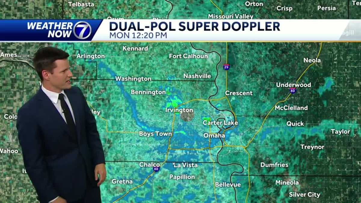 Chance of an isolated, afternoon shower, staying hot and humid