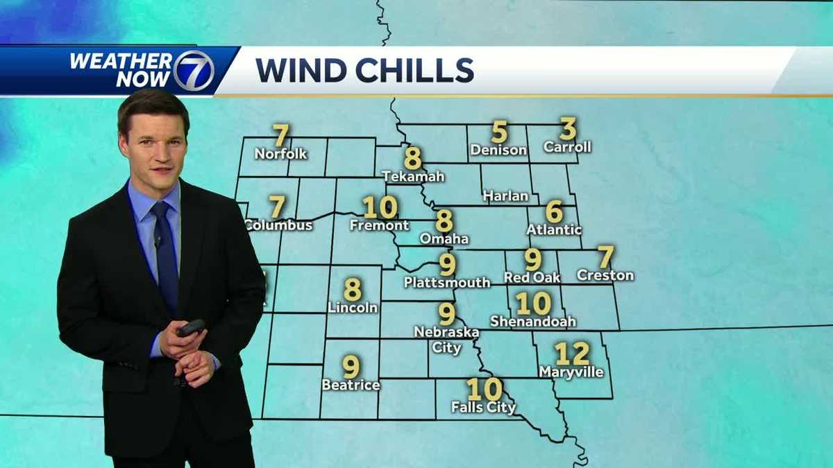 Expect wind chill values in the single digits to begin the work week