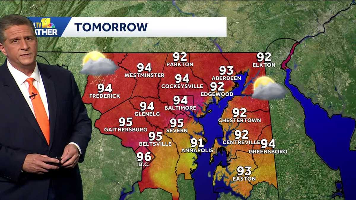 Storms possible in the heat next few days