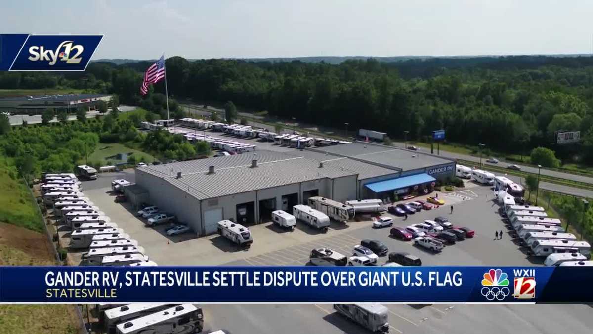 Agreement reached to keep large American flag flying at Gander RV, but ...