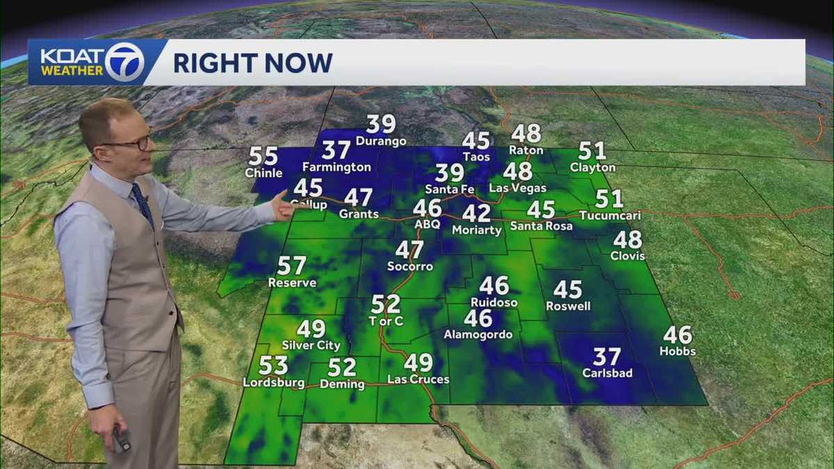 Scattered rain as warming trend continues for New Mexico