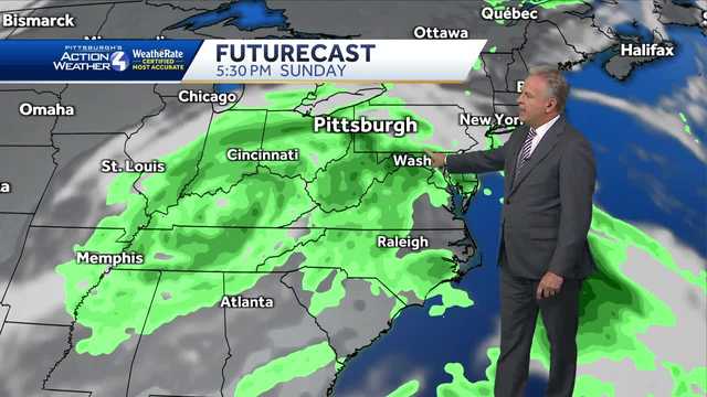 Pittsburgh weather: Scattered showers this weekend