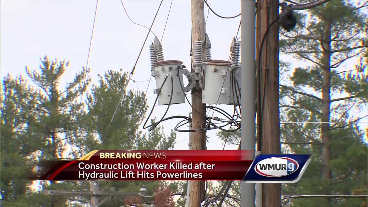 Worker killed when hydraulic lift hits power lines