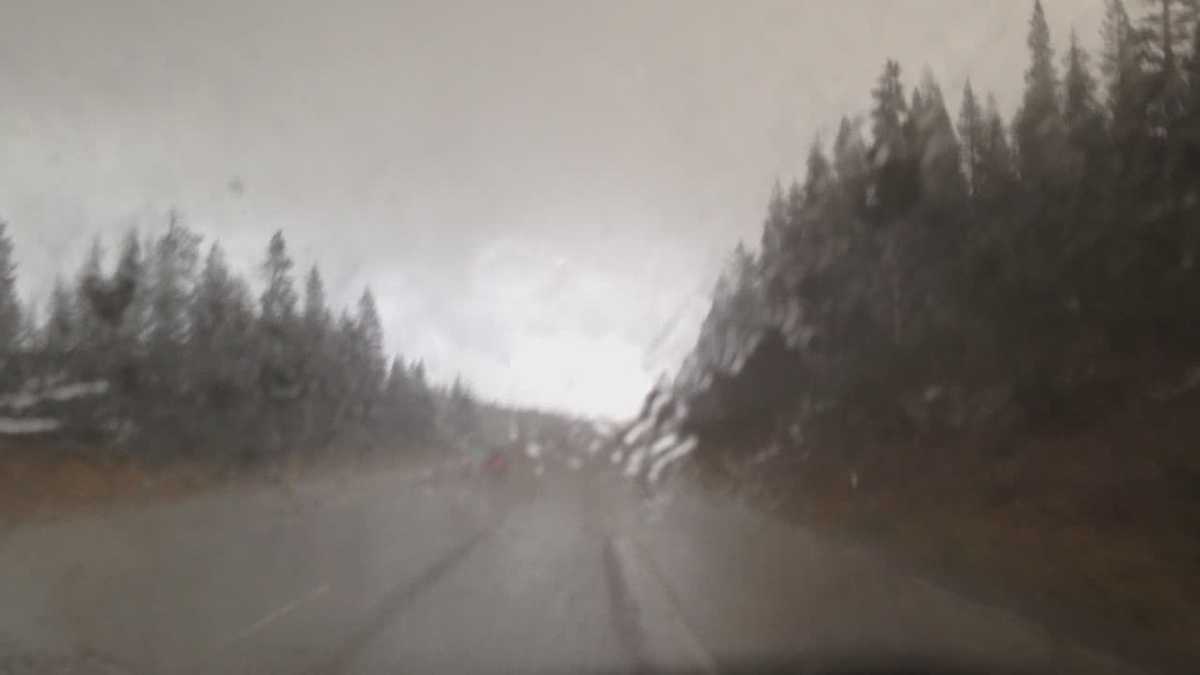 Thunderstorms pound Sierra Nevada