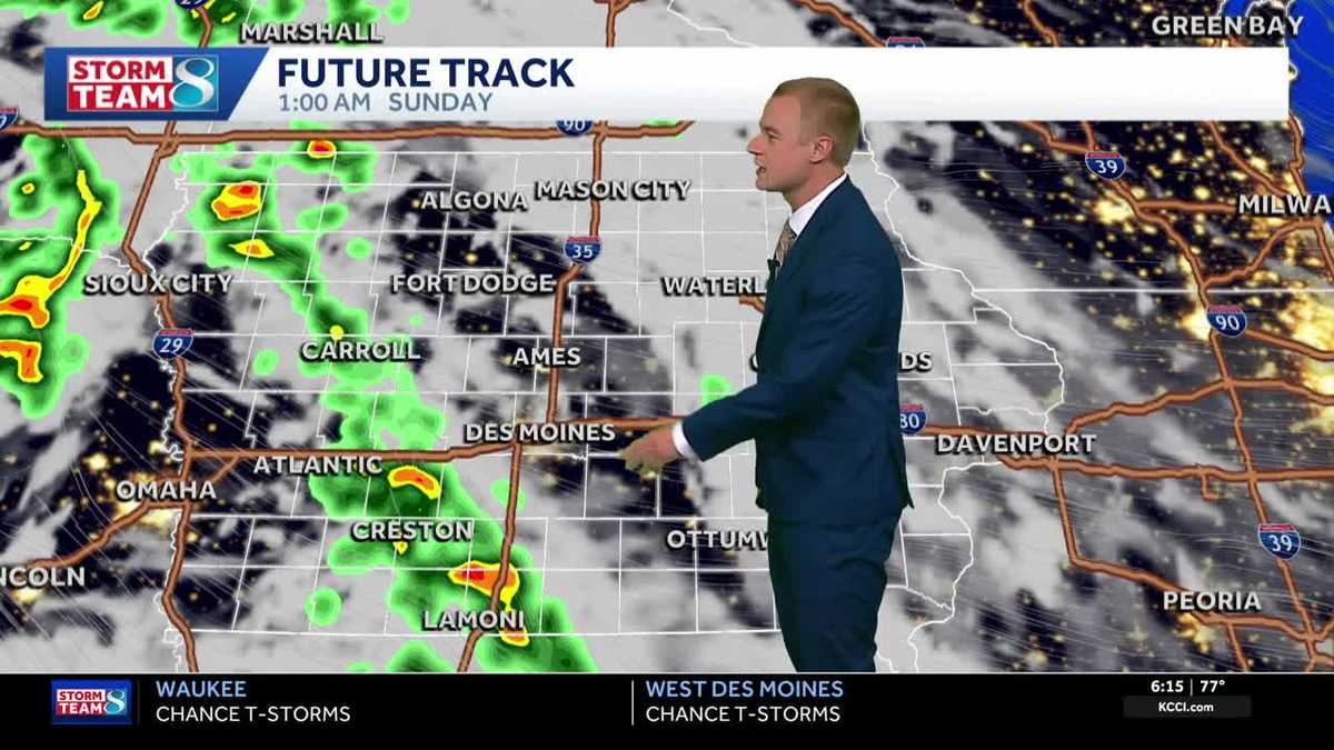 Iowa weather: More showers and storms into Sunday