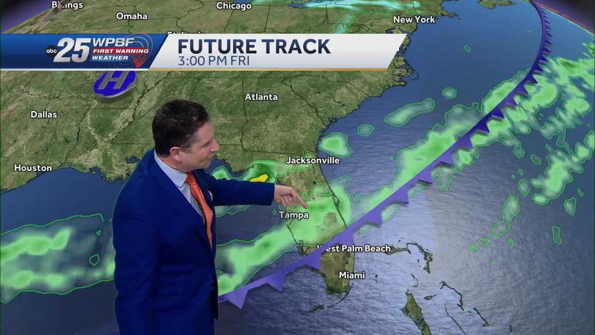 The first of two cold fronts tomorrow