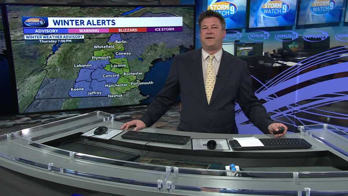 New Hampshire forecast video Tracking 2 winter weather systems